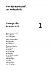 «Stenografie - Grundschrift», Band 1